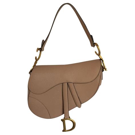 Saddle Borsa da sella color Dior di Dior Carne Pelle ref.163021